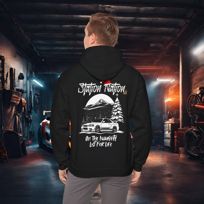 🎁 Christmas Limited Edition Station Nation-Ultra Soft, Premium Hoodie Black Printify by The Night Shift Automotive Apparel