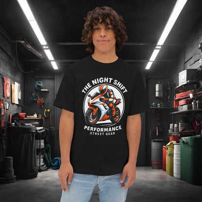 The Night Shift-Premium, Ultra Soft Unisex Oversized Boxy Tee