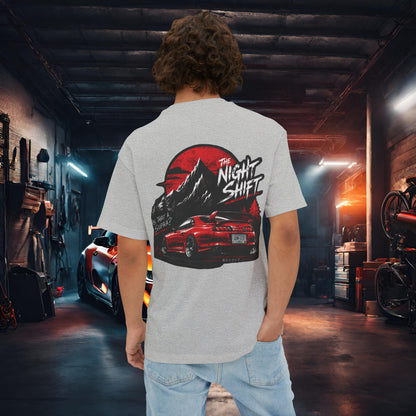 Toyota Supra MK-4 Owners Custom-Premium, Ultra Soft Unisex Oversized Boxy Tee Printify by The Night Shift Automotive Apparel