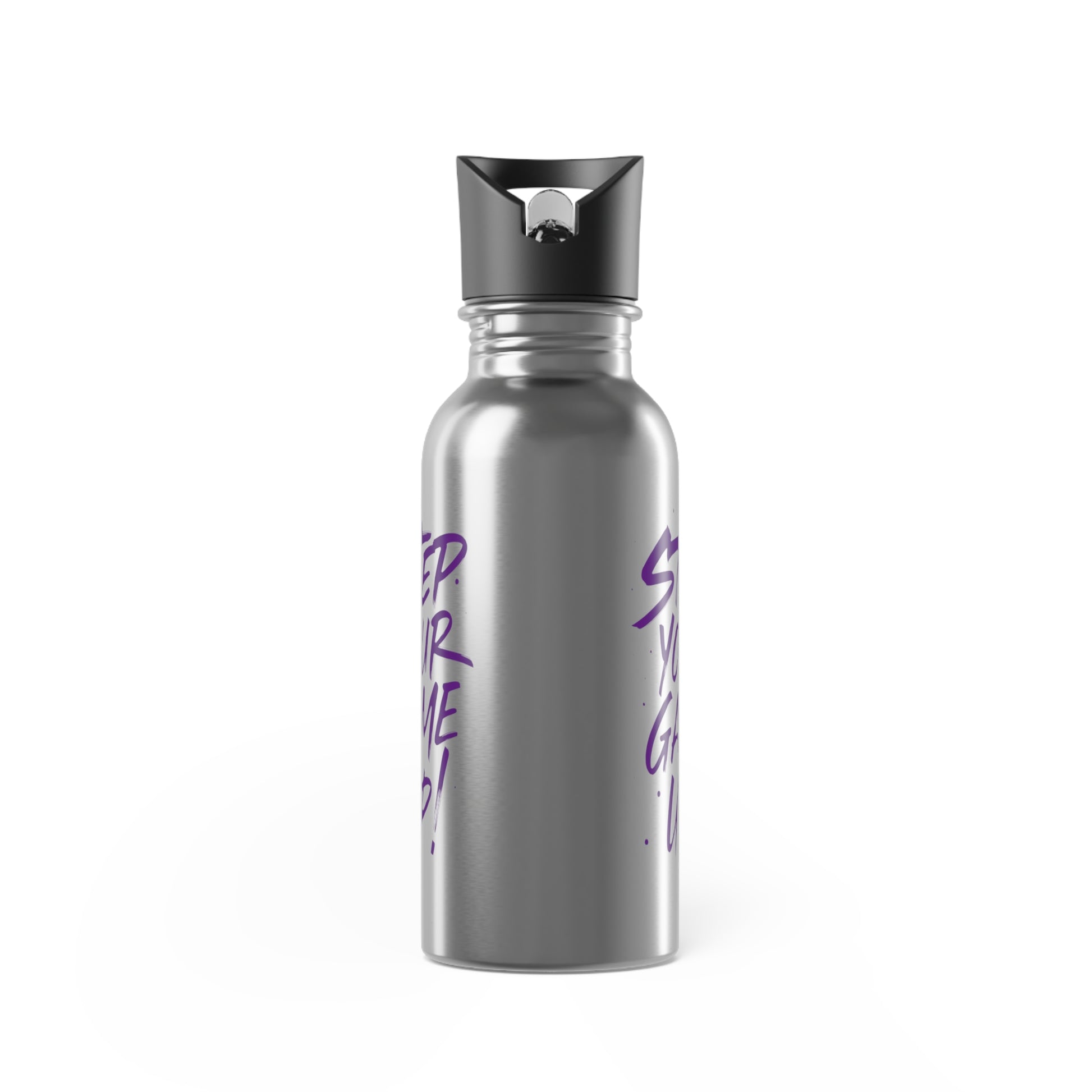 Stainless Steel Water Bottle With Straw, 20oz Printify by The Night Shift Automotive Apparel