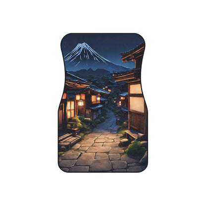 Traditional Japanese Village Countryside-Premium, High Quality Car Floor Mats (Set of 2 Front Floor Mats) Printify by The Night Shift Automotive Apparel