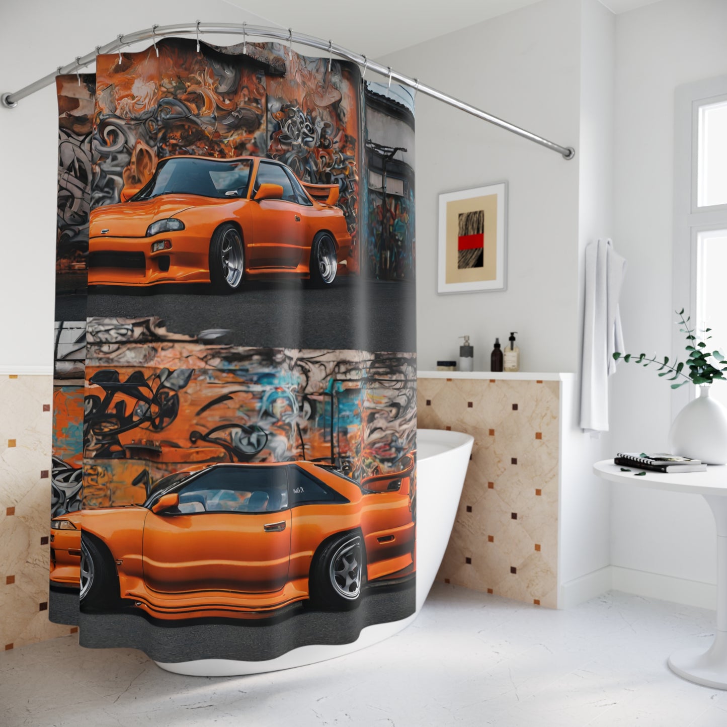Shower Curtains Printify by The Night Shift Automotive Apparel