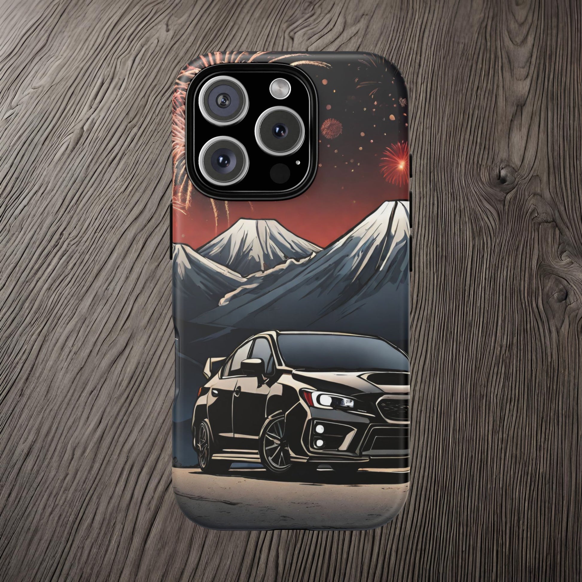 Subaru WRX/STI Fireworks-Dual Layer Ultra Tough Phone Case Printify by The Night Shift Automotive Apparel