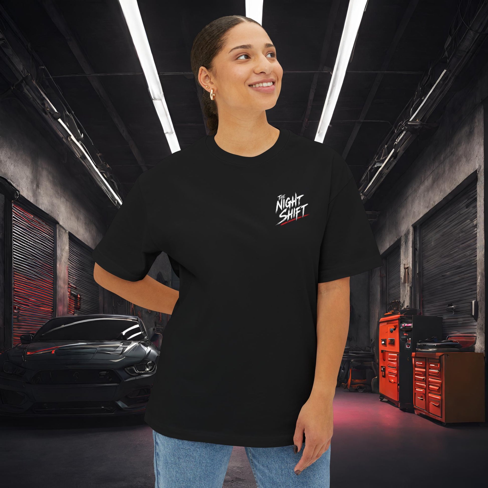 Toyota Supra MK-4 Owners Custom-Premium, Ultra Soft Unisex Oversized Boxy Tee Printify by The Night Shift Automotive Apparel
