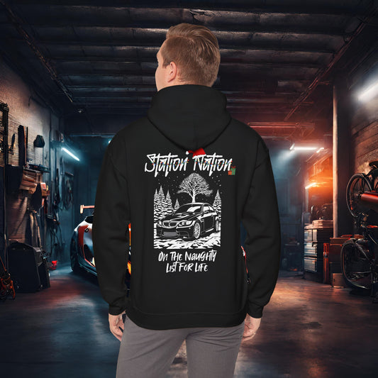 🎁 Christmas Limited Edition Station Nation-Ultra Soft, Premium Hoodie Black Printify by The Night Shift Automotive Apparel