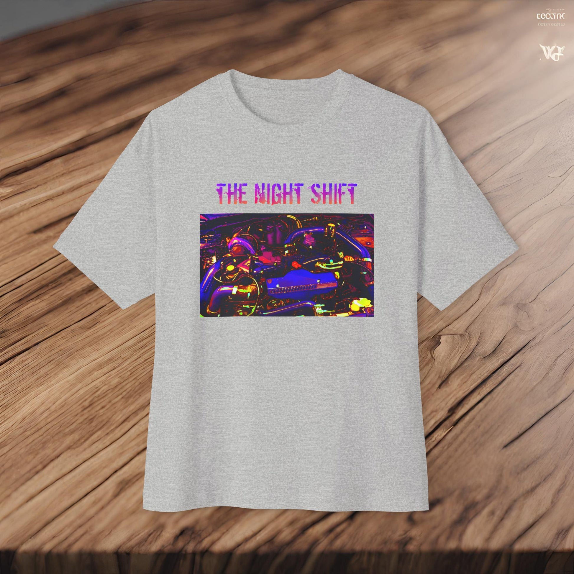 EJ257 Synthwave-Premium, Ultra Soft Unisex Oversized Boxy Tee Printify by The Night Shift Automotive Apparel