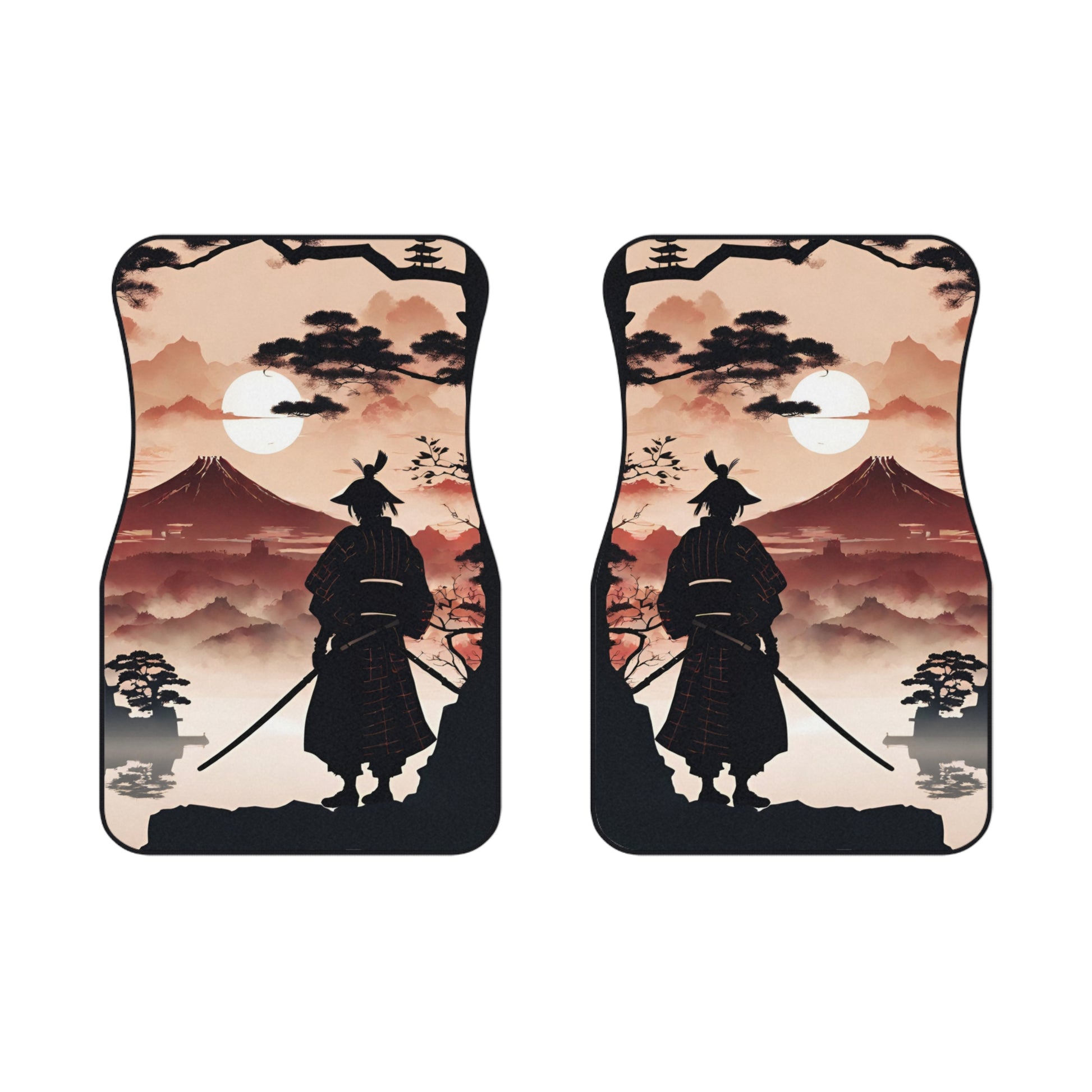 The Way Of The Samurai-Premium, High Quality Car Floor Mats (Set of 2 Front Floor Mats) 2x Front mats Printify by The Night Shift Automotive Apparel