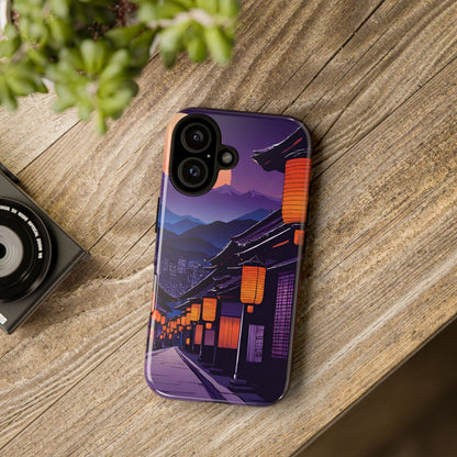 Traditional Japanese Village Countryside-Dual Layer Ultra Tough Phone Case iPhone 16 Glossy Printify by The Night Shift Automotive Apparel