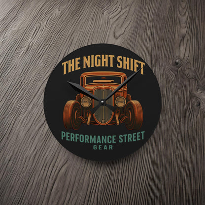 The Night Shift-Acrylic Wall Clock