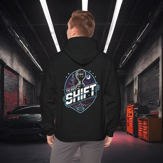 The Night Shift-Ultra Soft, Premium Hoodie Black Printify by The Night Shift Automotive Apparel