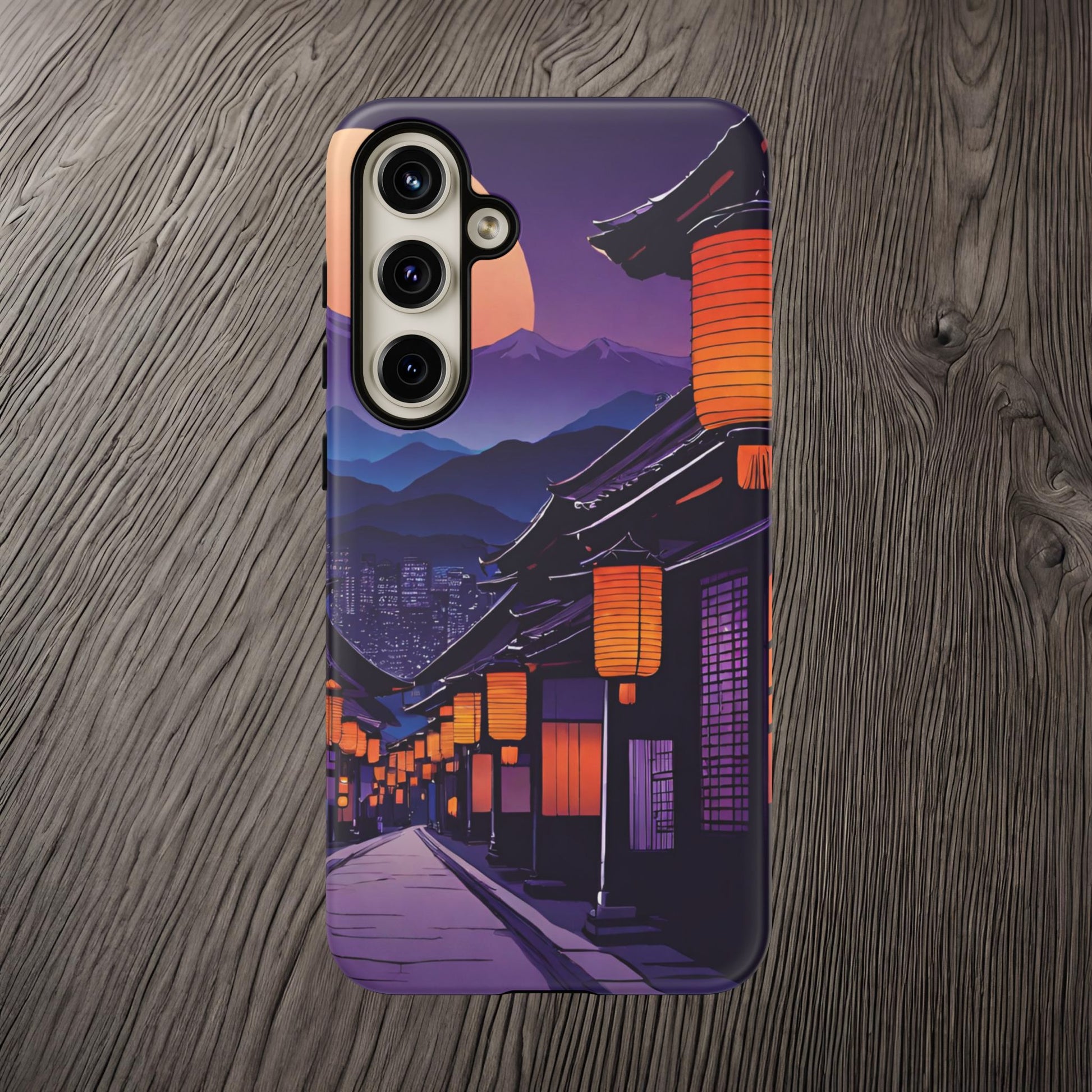 Traditional Japanese Village Countryside-Dual Layer Ultra Tough Phone Case Samsung Galaxy S24 Plus Matte Printify by The Night Shift Automotive Apparel