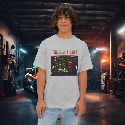 VG30DETT Synthwave-Premium, Ultra Soft Unisex Oversized Boxy Tee Athletic Heather Printify by The Night Shift Automotive Apparel