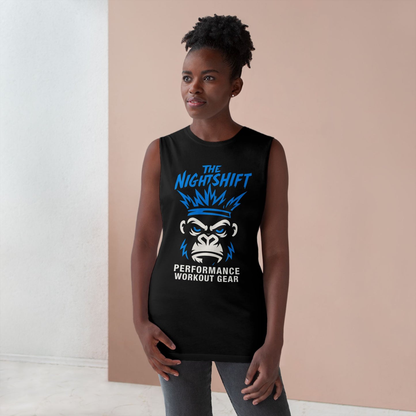 King Of The Gym - Premium Unisex Barnard Tank Top Printify by The Night Shift Automotive Apparel