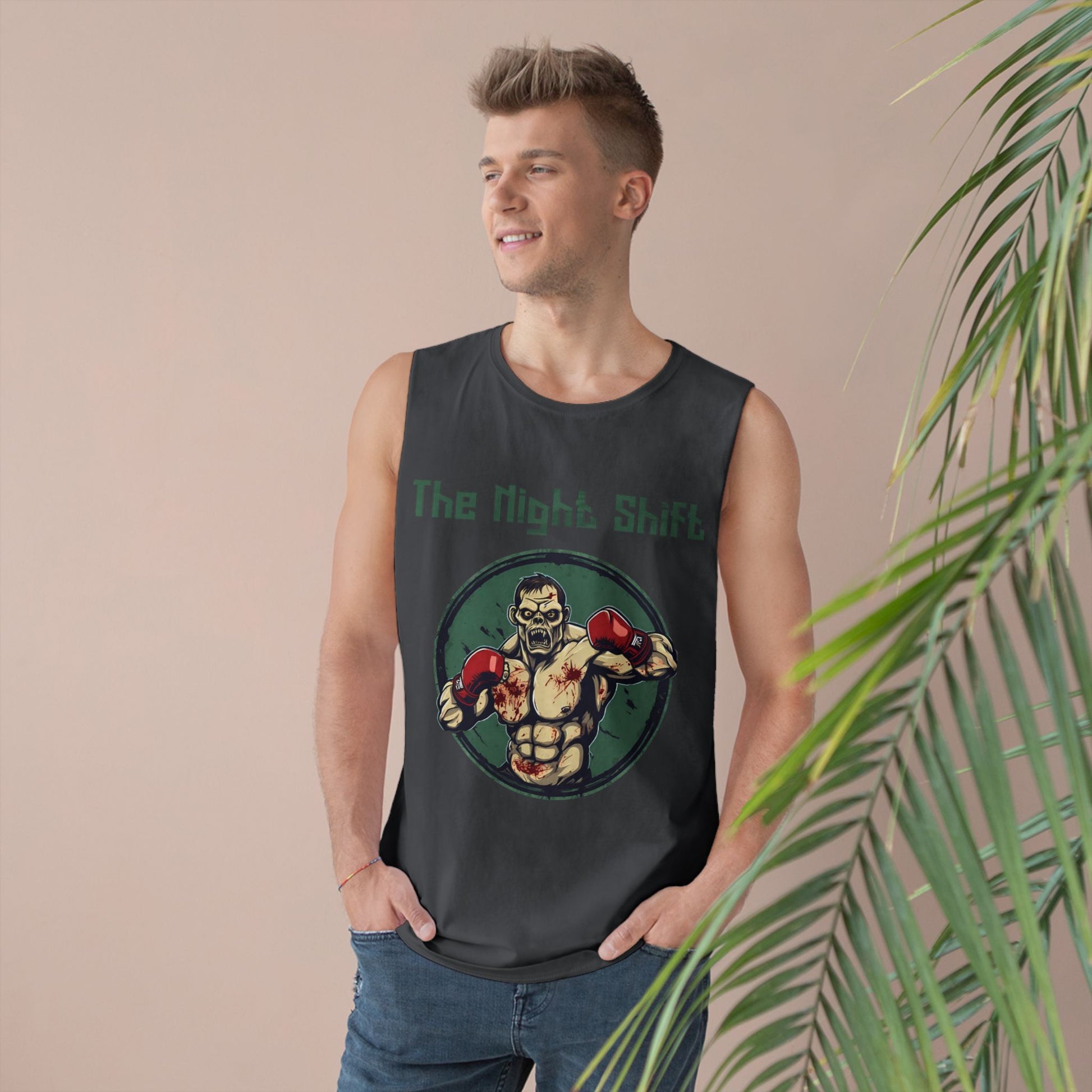Zombie Boxing World Champion - Premium Unisex Barnard Tank Top Printify by The Night Shift Automotive Apparel