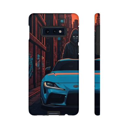 Toyota Supra MK-V Street Life-Dual Layer Ultra Tough Phone Case Samsung Galaxy S10E Matte Printify by The Night Shift Automotive Apparel