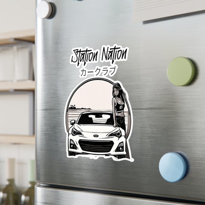 Kiss-Cut Vinyl Decals Printify by The Night Shift Automotive Apparel