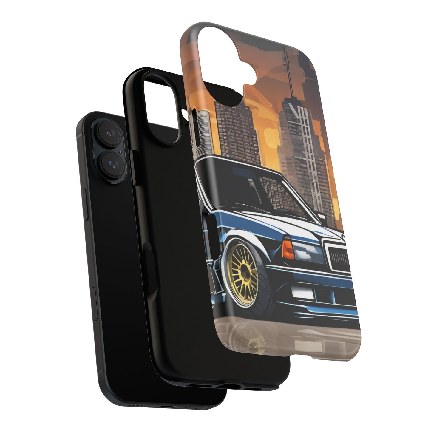 Mercedes Benz 190e Evo-Dual Layer Ultra Tough Phone Case Printify by The Night Shift Automotive Apparel
