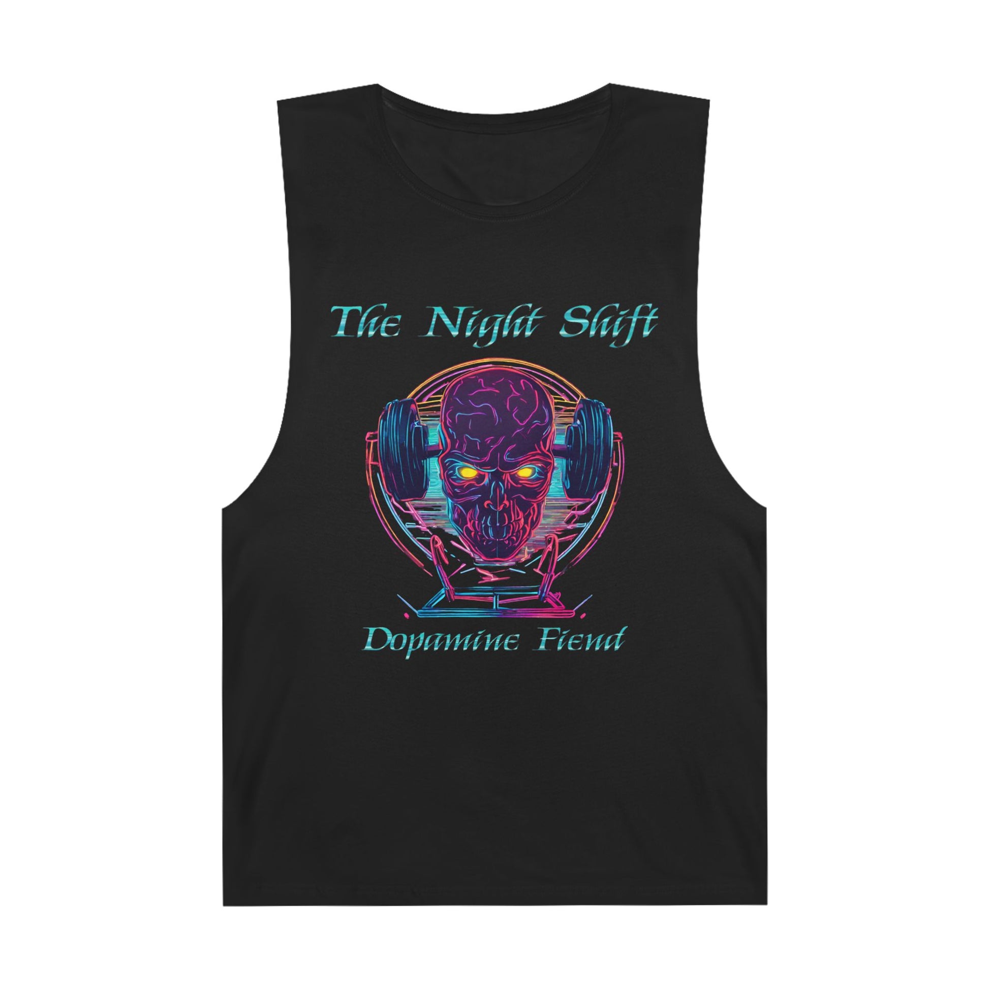 Dopamine Fiend - Premium Unisex Barnard Tank Top Black Printify by The Night Shift Automotive Apparel