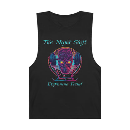 Dopamine Fiend - Premium Unisex Barnard Tank Top Black Printify by The Night Shift Automotive Apparel