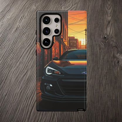 Subaru BRZ Street Life-Dual Layer Ultra Tough Phone Case Samsung Galaxy S24 Ultra Matte Printify by The Night Shift Automotive Apparel