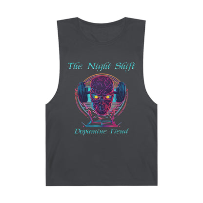 Dopamine Fiend - Premium Unisex Barnard Tank Top Coal Printify by The Night Shift Automotive Apparel