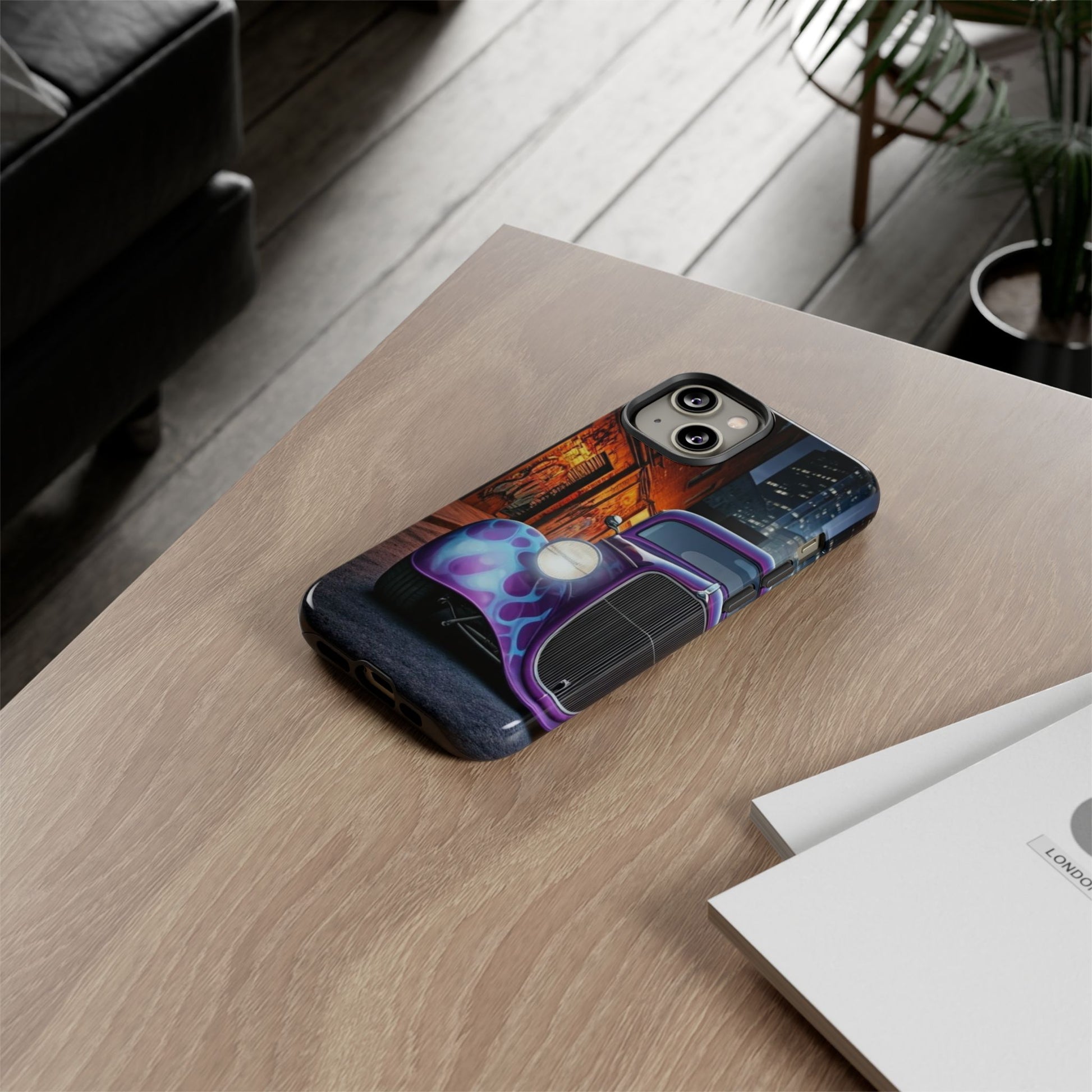 1934 Ford Street Life-Dual Layer Ultra Tough Phone Case iPhone 14 Glossy Printify by The Night Shift Automotive Apparel