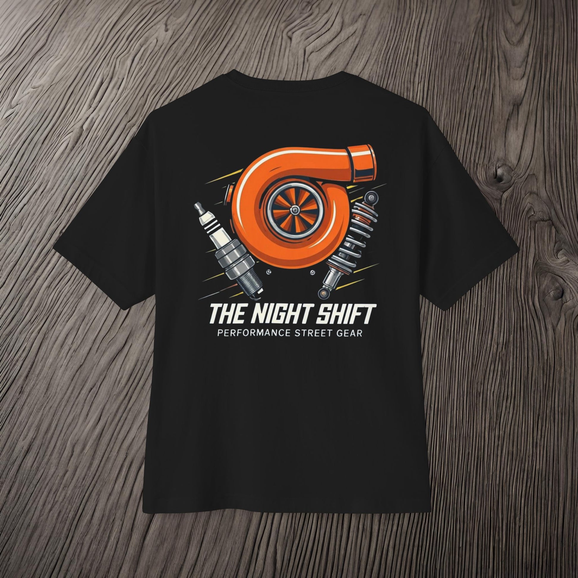 The Night Shift Essentials-Ultra Soft, Premium Unisex Oversized Boxy Tee Printify by The Night Shift Automotive Apparel