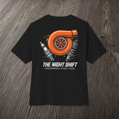 The Night Shift Essentials-Ultra Soft, Premium Unisex Oversized Boxy Tee Printify by The Night Shift Automotive Apparel