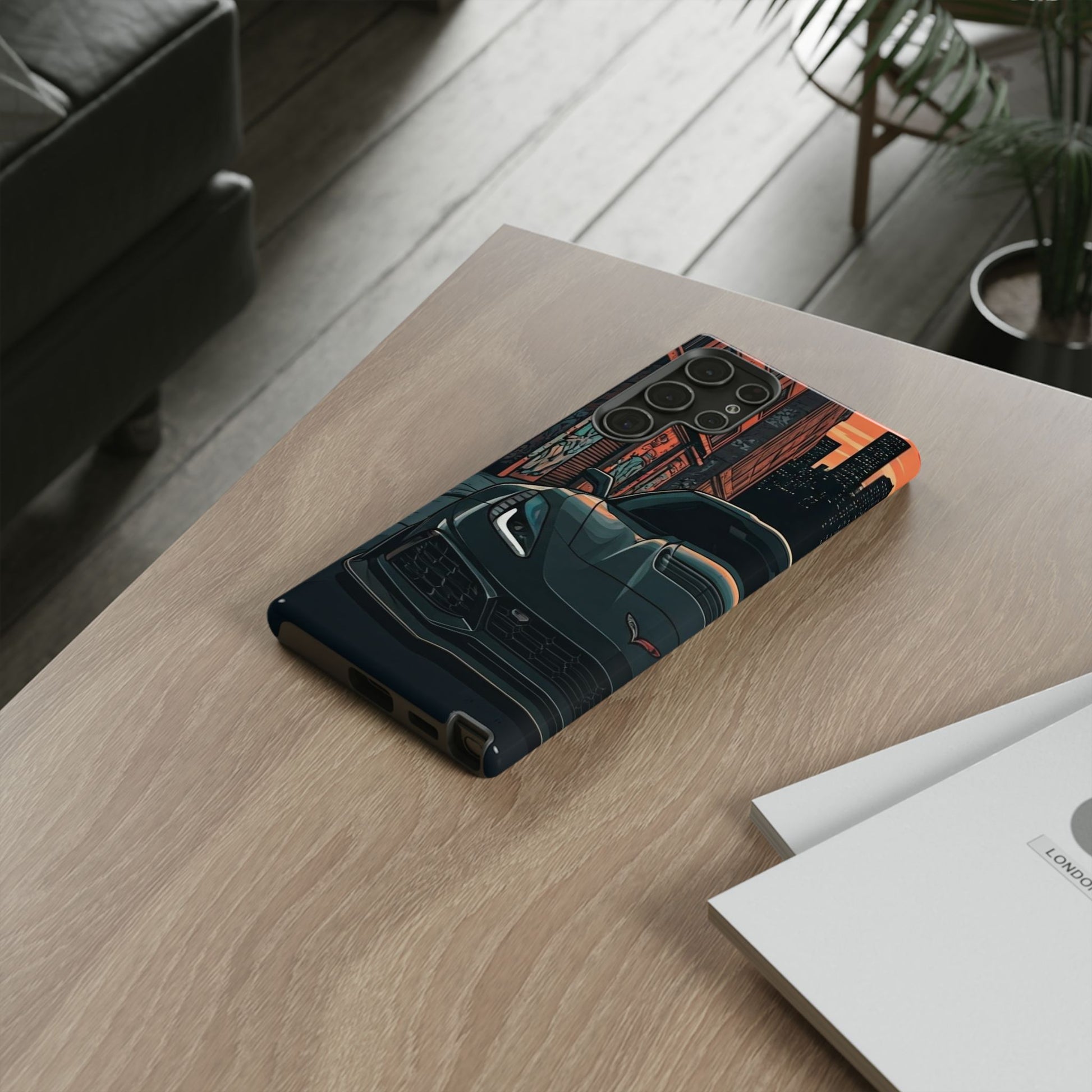 Chevy Corvette C7 Street Life-Dual Layer Ultra Tough Phone Case Samsung Galaxy S22 Ultra Glossy Printify by The Night Shift Automotive Apparel