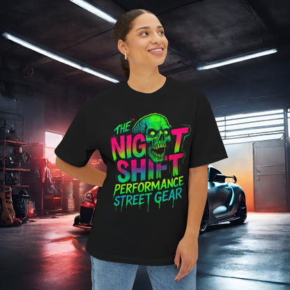 The Night Shift-Premium, Ultra Soft Unisex Oversized Boxy Tee Printify by The Night Shift Automotive Apparel