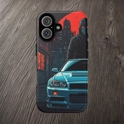 Nissan Skyline R34 Street Life-Dual Layer Ultra Tough Phone Case Printify by The Night Shift Automotive Apparel
