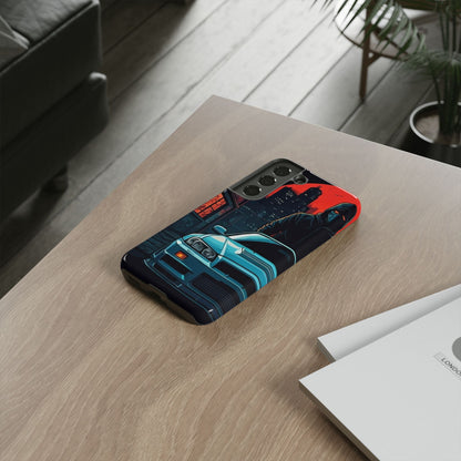 Nissan Skyline R34 Street Life-Dual Layer Ultra Tough Phone Case Samsung Galaxy S22 Glossy Printify by The Night Shift Automotive Apparel