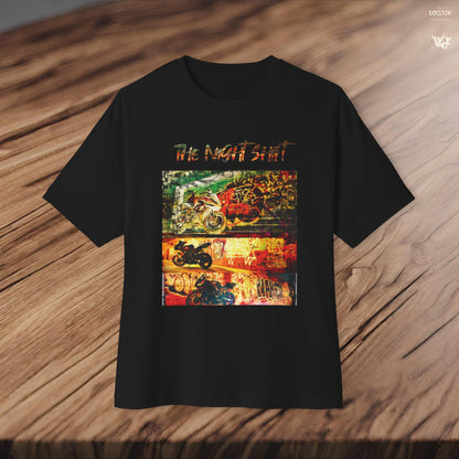 Sport Bike Graffiti Edition-Premium Ultra Soft Unisex Oversized Boxy Tee Printify by The Night Shift Automotive Apparel