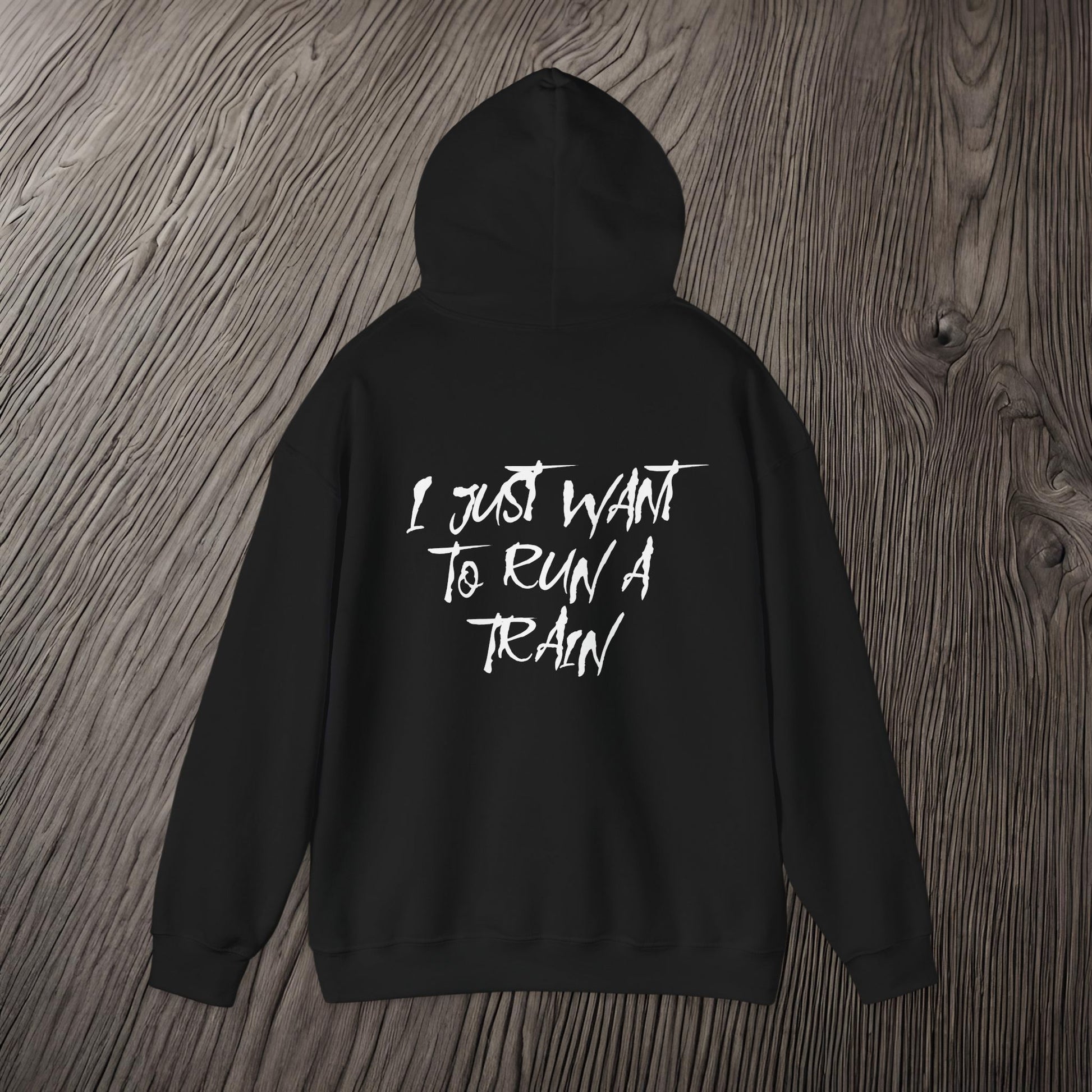 I Just Want To Run A Train-Ultra Soft, Premium Hoodie Printify by The Night Shift Automotive Apparel