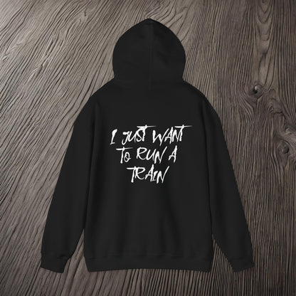I Just Want To Run A Train-Ultra Soft, Premium Hoodie Printify by The Night Shift Automotive Apparel