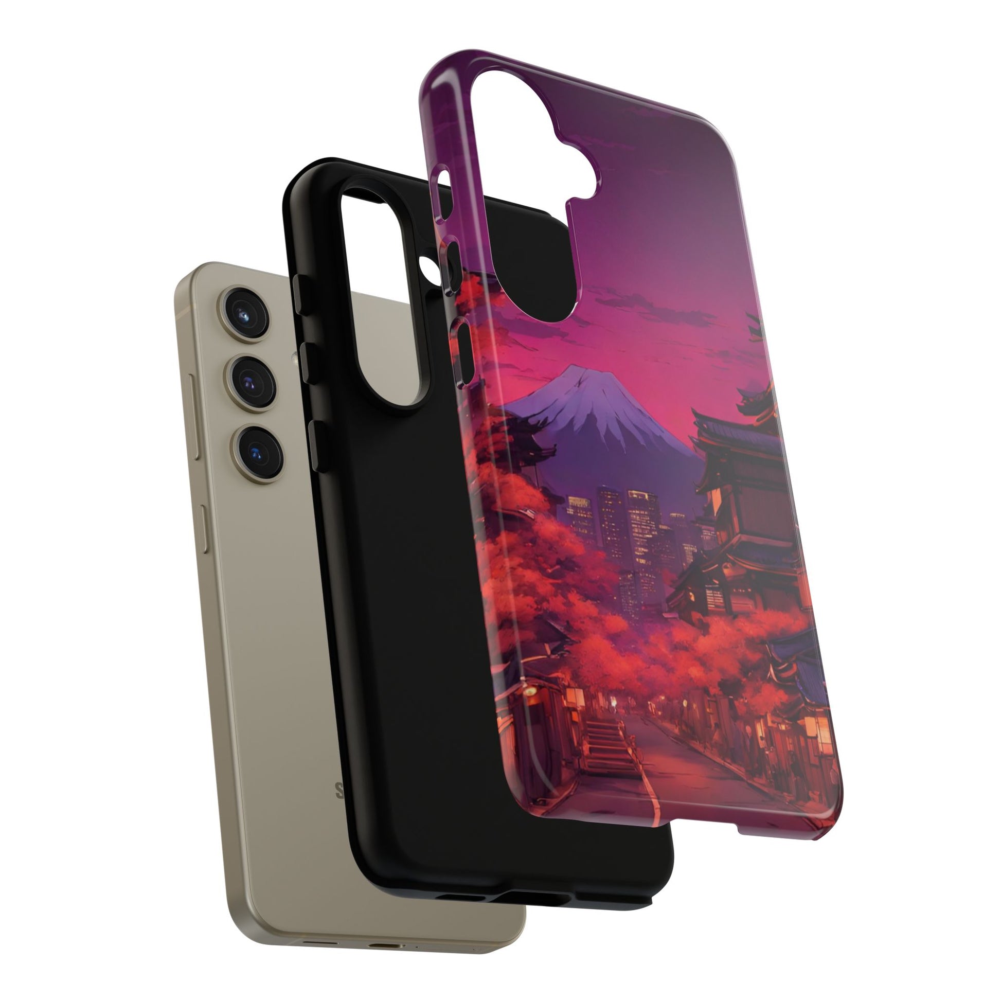 Traditional Japanese Village Countryside-Dual Layer Ultra Tough Phone Case Printify by The Night Shift Automotive Apparel
