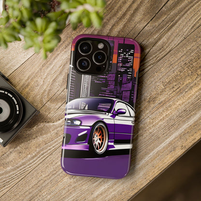 Nissan 240sx S15-Dual Layer Ultra Tough Phone Case iPhone 16 Pro Max Glossy Printify by The Night Shift Automotive Apparel