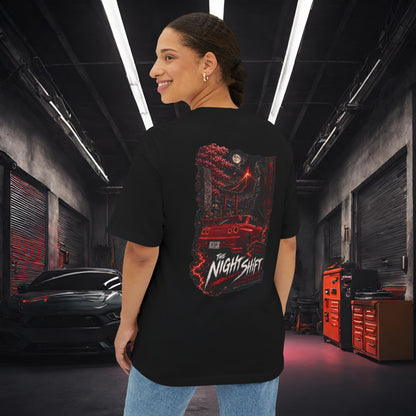 Nissan Skyline R34 Owners Custom-Premium, Ultra Soft Unisex Oversized Boxy Tee Printify by The Night Shift Automotive Apparel