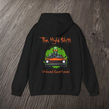 Undead Gearhead Zombie-Ultra Soft, Premium Hoodie Printify by The Night Shift Automotive Apparel