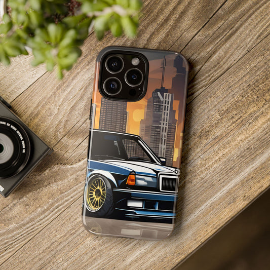 Mercedes Benz 190e Evo-Dual Layer Ultra Tough Phone Case iPhone 16 Pro Max Glossy Printify by The Night Shift Automotive Apparel