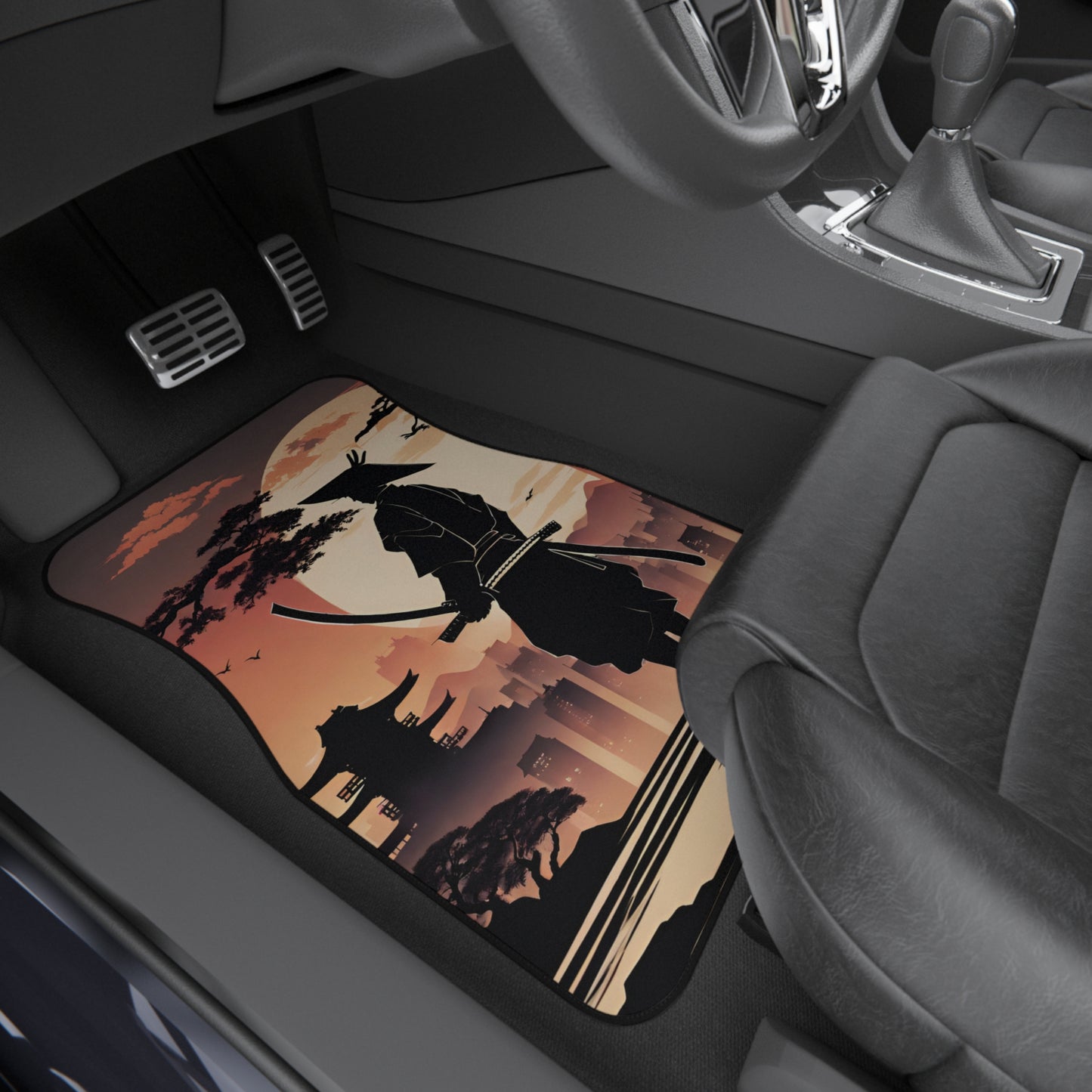 The Way Of The Samurai-Premium, High Quality Car Floor Mats (Set of 4) Printify by The Night Shift Automotive Apparel