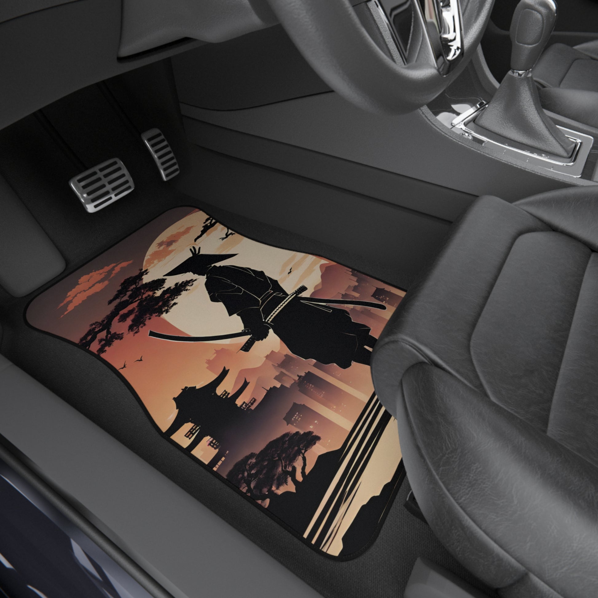 The Way Of The Samurai-Premium, High Quality Car Floor Mats (Set of 4) Printify by The Night Shift Automotive Apparel