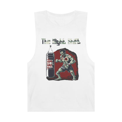 Zombie Fighting Champion - Premium Unisex Barnard Tank Top White Printify by The Night Shift Automotive Apparel