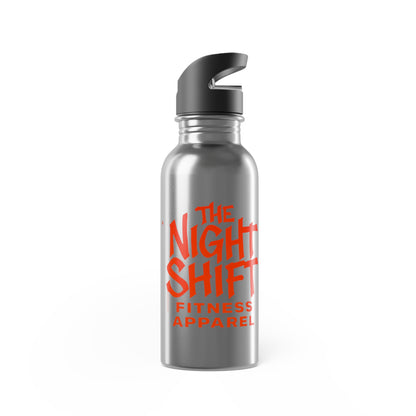 Stainless Steel Water Bottle With Straw, 20oz Printify by The Night Shift Automotive Apparel