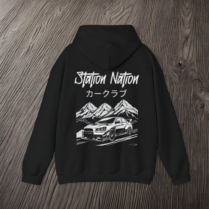 Station Nation-Ultra Soft, Premium Hoodie Printify by The Night Shift Automotive Apparel