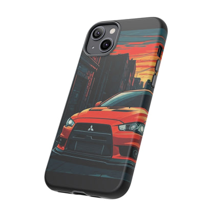 Mitsubishi Evo X Street Life-Dual Layer Ultra Tough Phone Case Printify by The Night Shift Automotive Apparel