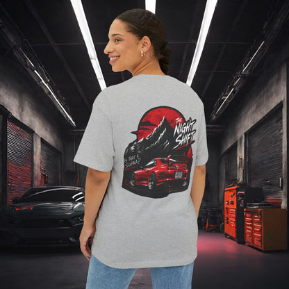 Toyota Supra MK-4 Owners Custom-Premium, Ultra Soft Unisex Oversized Boxy Tee Printify by The Night Shift Automotive Apparel