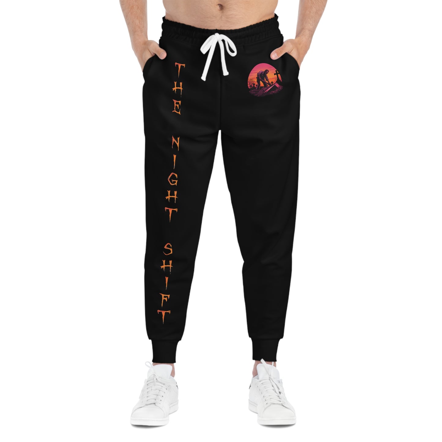 Drift, Shift Graveyard- Premium, Ultra Soft Athletic Joggers Printify by The Night Shift Automotive Apparel