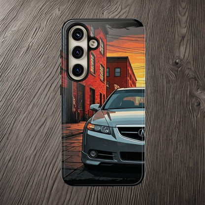 Acura TL Street Life-Dual Layer Ultra Tough Phone Case Samsung Galaxy S24 Glossy Printify by The Night Shift Automotive Apparel