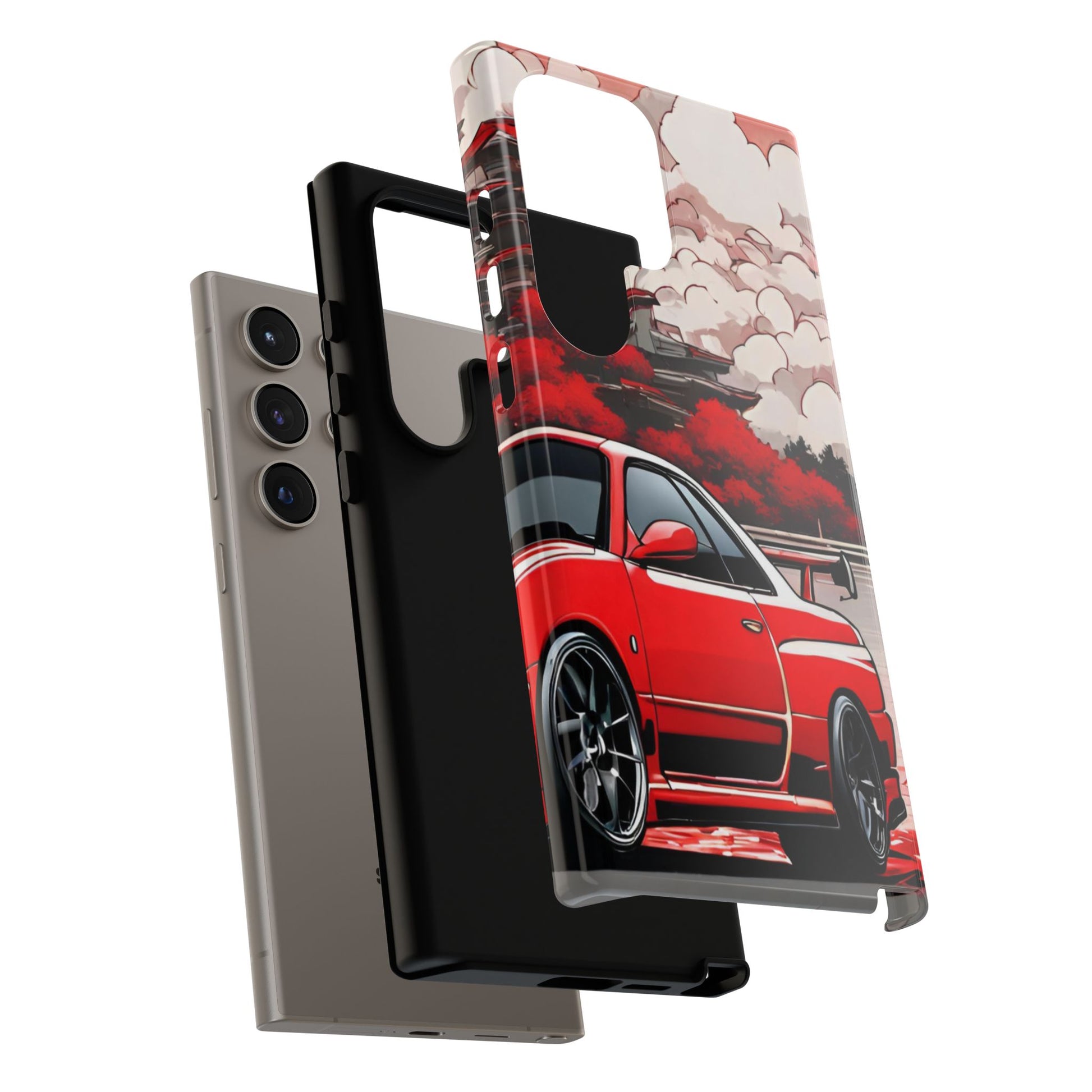 Nissan Skyline R34-Dual Layer Ultra Tough Phone Case Printify by The Night Shift Automotive Apparel